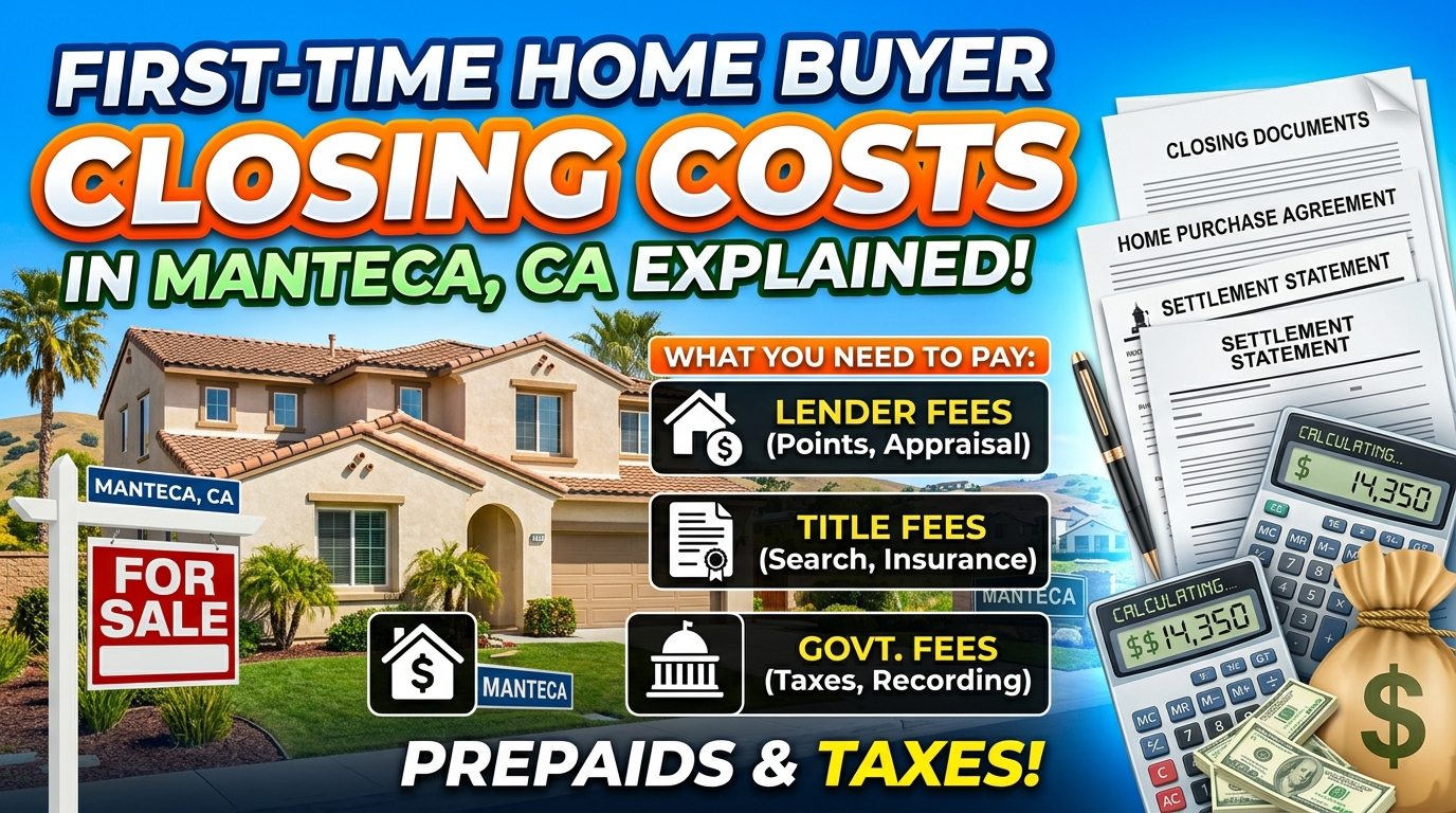 First-Time Home Buyer Closing Costs in Manteca, CA Explained
