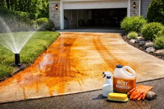 Rust Stain Removal: Why Your Irrigation System is Turning Your Driveway Orange