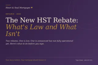 Ontario HST Rebate 2026: What's Law and What Isn't
