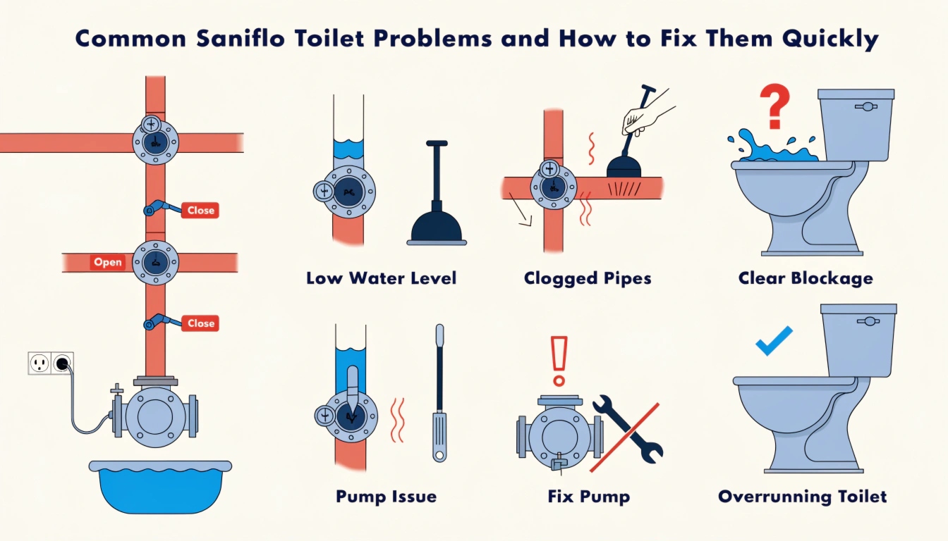 Common Saniflo Toilet Problems and How to Fix Them Quickly  