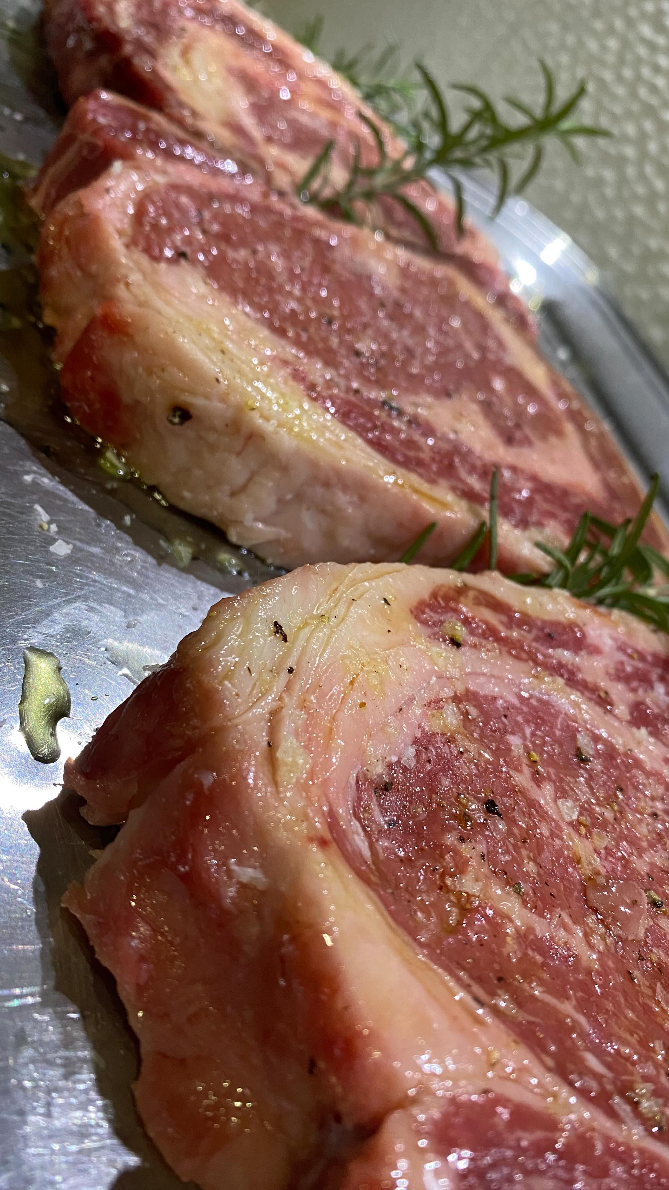 Seasoned Rib Eye Steaks