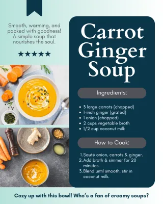 Carrot Ginger Soup: A Nutrient-Rich Delight