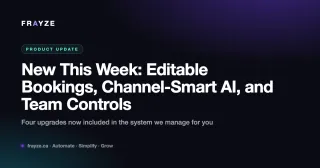 New This Week: Editable Bookings, Channel-Smart AI, and Team Controls