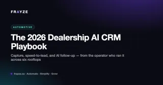 The 2026 Automotive Dealership AI CRM Playbook