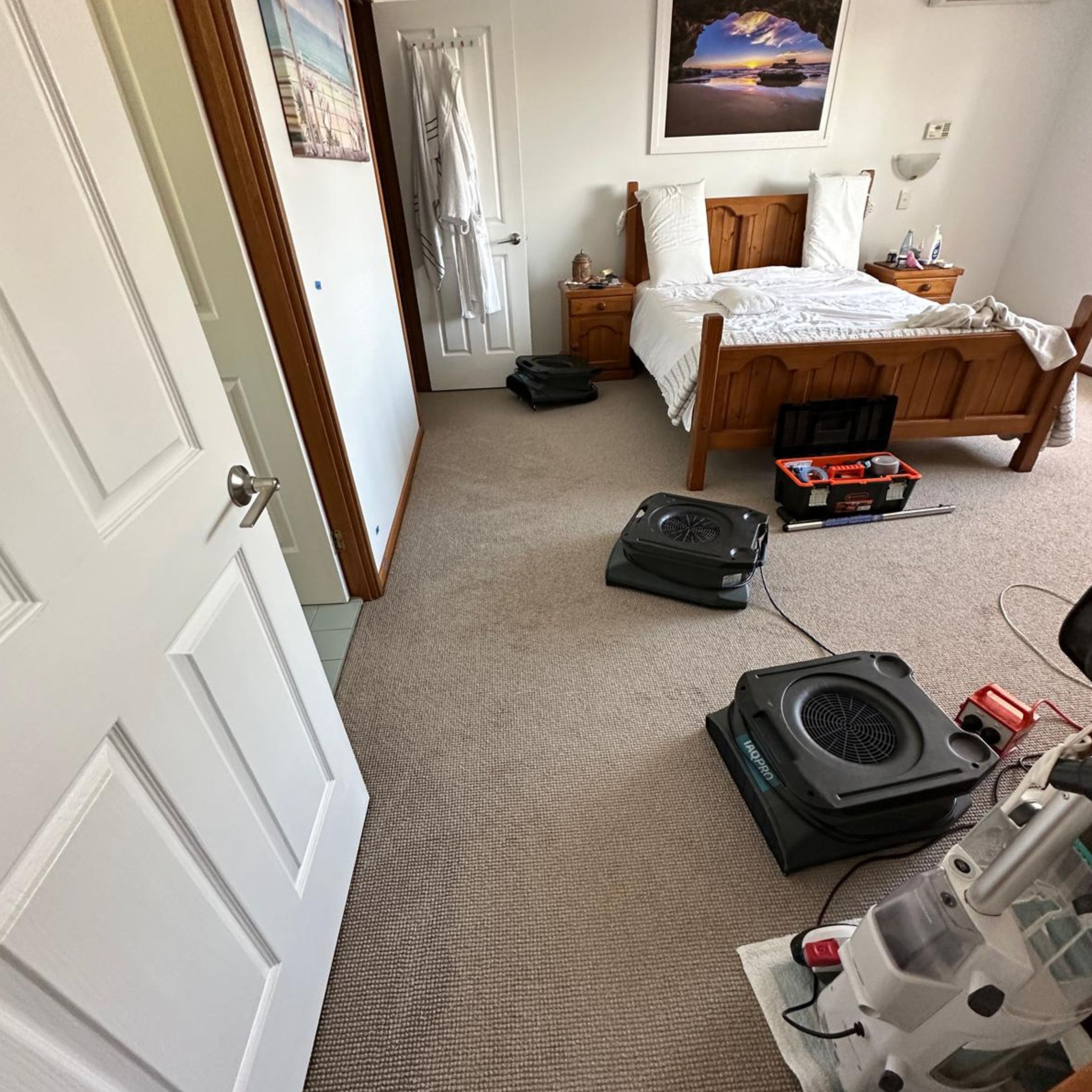 Burst Flexi Hose Water Damage Restoration and Structural Drying in Bateau Bay