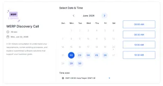 We made a booking calendar from our own CRM! ✨