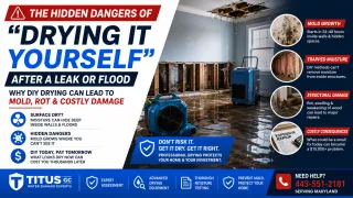 The Hidden Dangers of "Drying It Yourself" After a Leak or Flood