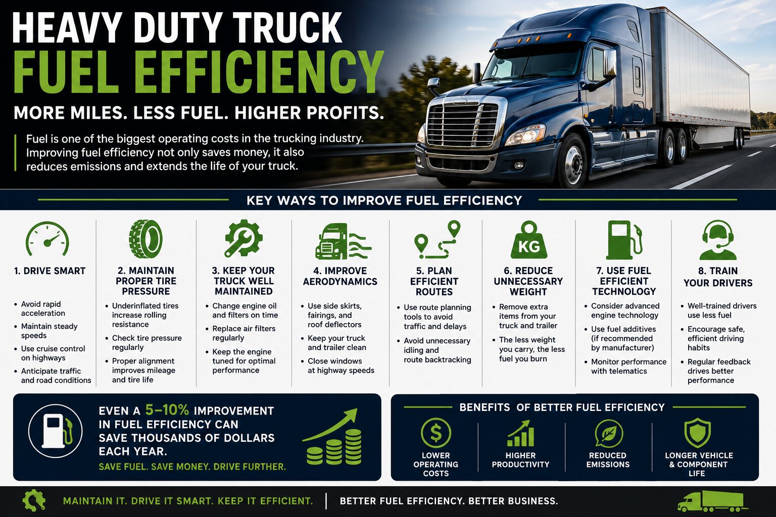How to Improve Truck Fuel Efficiency