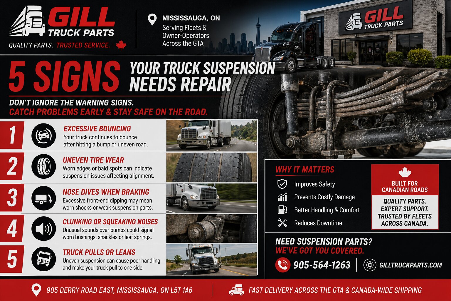 5 Signs Your Heavy-Duty Truck Suspension Needs Immediate Attention
