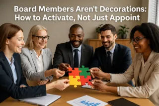 Board Members Aren’t Decorations: How to Activate, Not Just Appoint