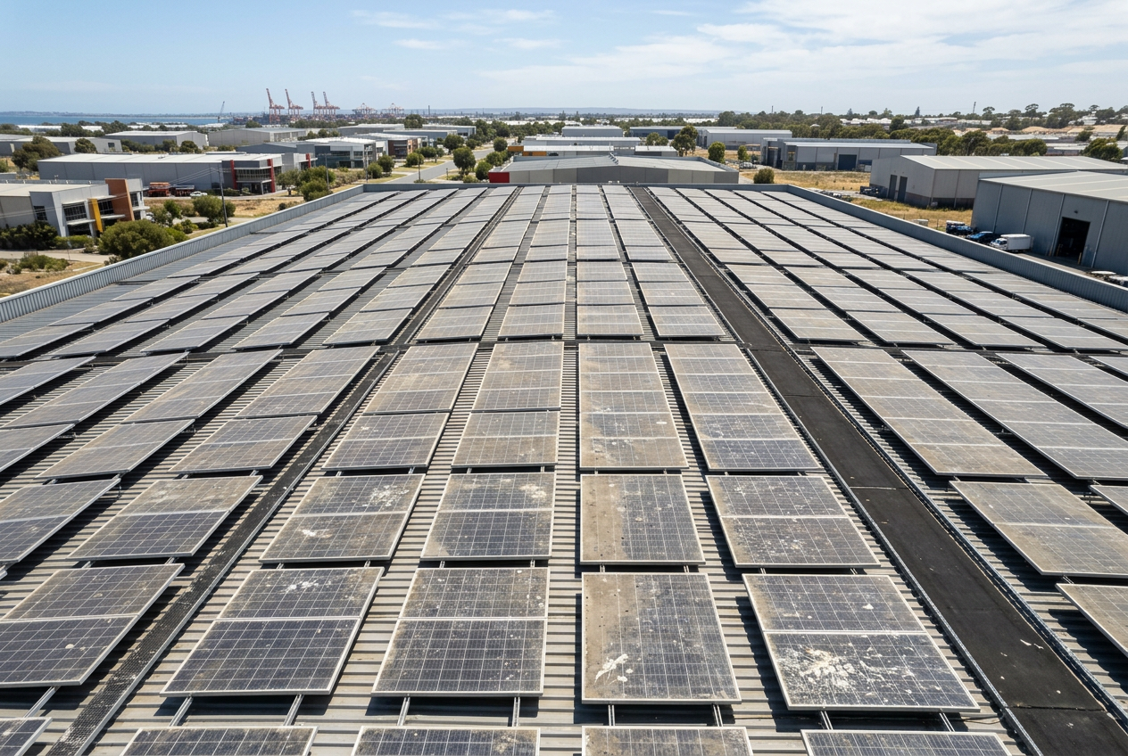 Commercial Solar Panel Cleaning Perth: Why Businesses Should Not Ignore Build-Up
