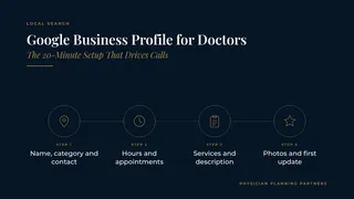Google Business Profile for Doctors: The 20-Minute Setup That Drives Calls