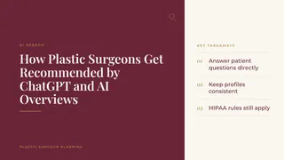 How Plastic Surgeons Get Recommended by ChatGPT and AI Overviews