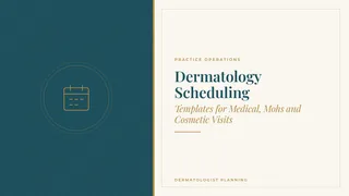 Dermatology Scheduling: Templates for Medical, Mohs and Cosmetic Visits