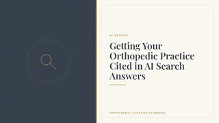 Getting Your Orthopedic Practice Cited in AI Search Answers