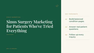 Sinus Surgery Marketing for Patients Who've Tried Everything