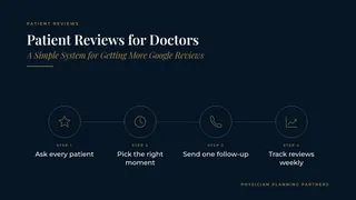 Patient Reviews for Doctors: A Simple System for Getting More Google Reviews