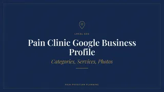 Pain Clinic Google Business Profile: Categories, Services, Photos