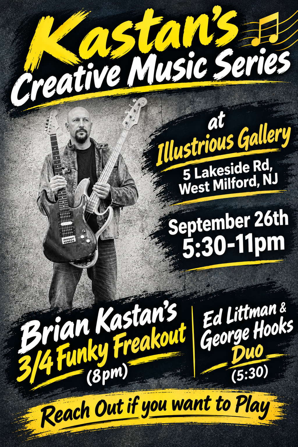 Brian Kastan's Creative Music Series at Illustrious Gallery