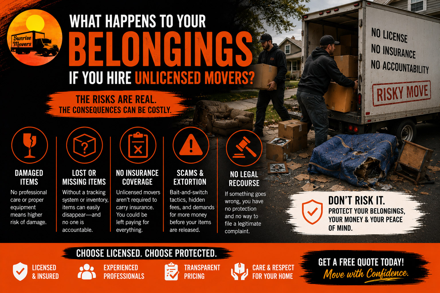 What Happens to Your Belongings If You Hire Unlicensed Movers?