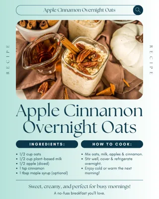 Delight in Apple Cinnamon Overnight Oats