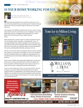 Is Your Home Working for You?