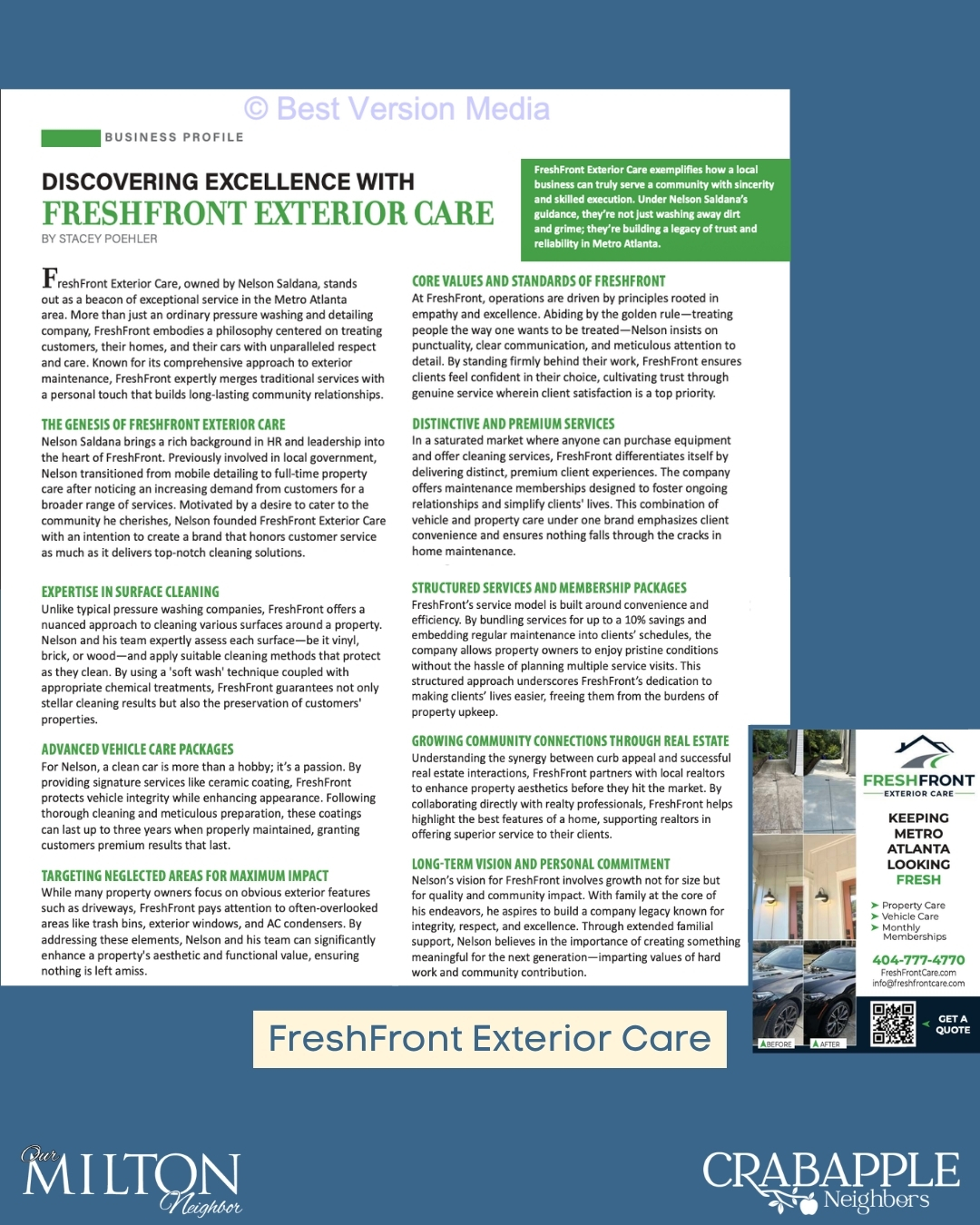 Discovering Excellence with Fresh Front Exterior Care