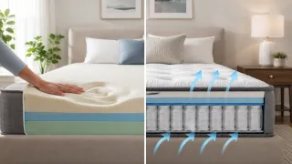 Hybrid vs. Memory Foam Mattress