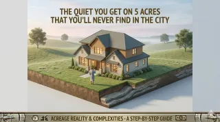 The Quiet You Get on 5 Acres That You'll Never Find in the City