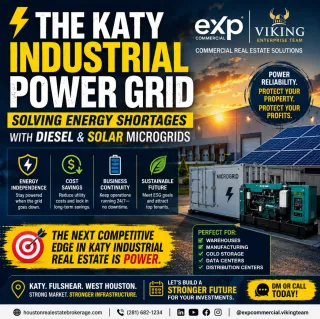 ⚡ The Katy Industrial Power Grid Crisis: How Diesel & Solar Microgrids Are Saving Industrial Real Estate 🔋