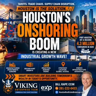🚢 Houston’s Onshoring Boom Is Fueling Massive Industrial Real Estate Growth 📦