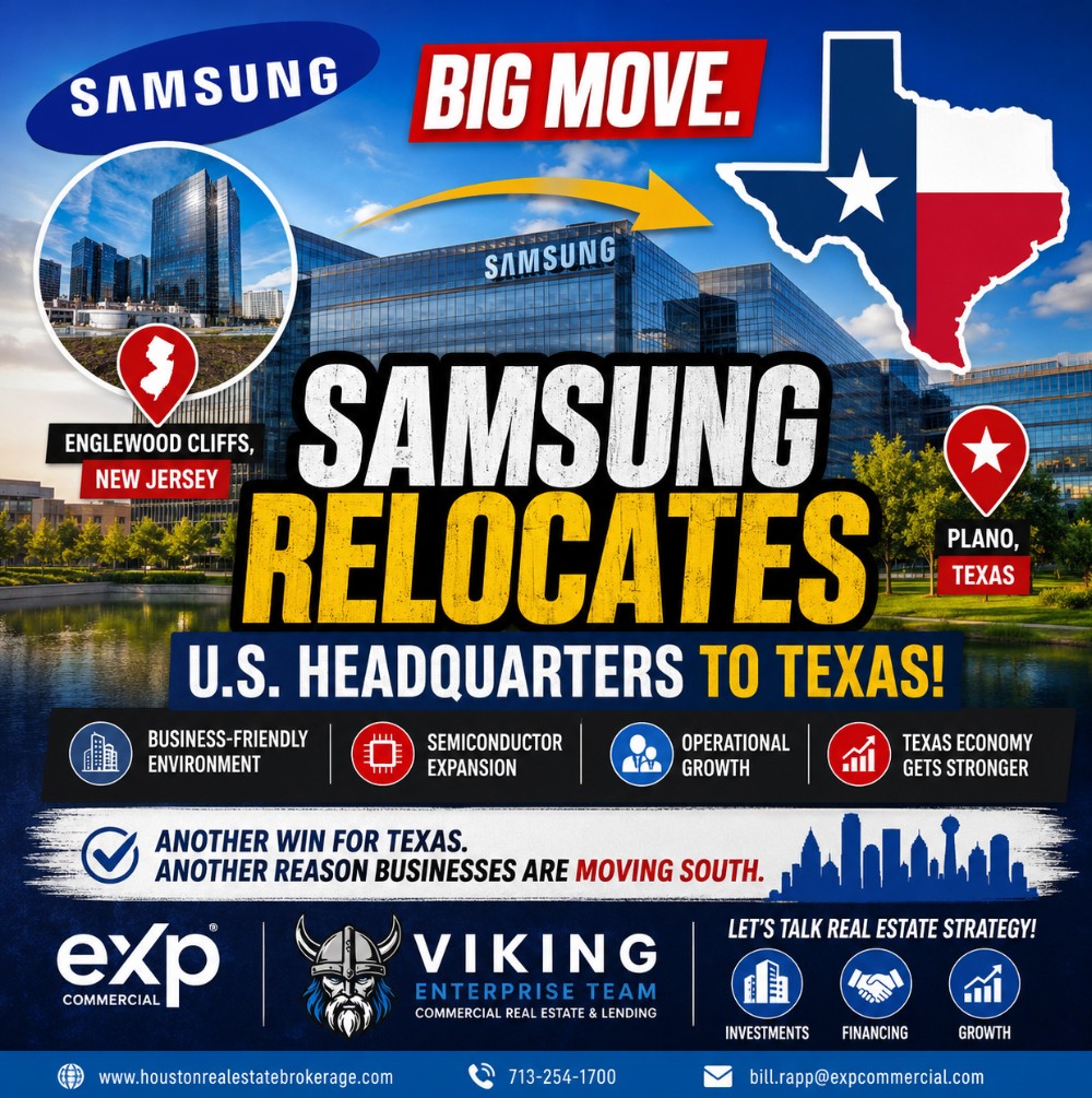 🏢 Samsung Relocates U.S. Headquarters to Texas: What It Means for Commercial Real Estate Investors 🚀