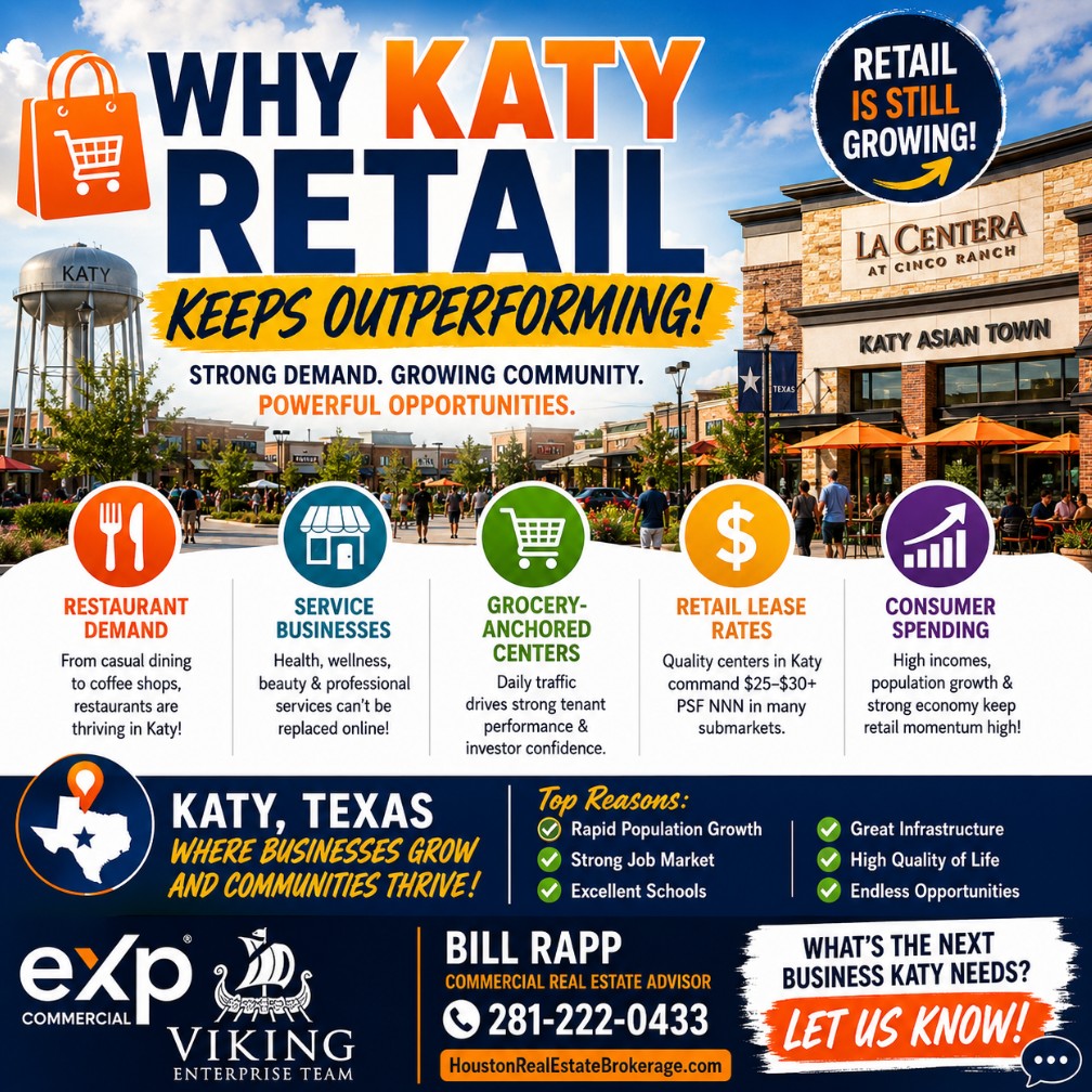 🚀 Why Katy Retail Keeps Outperforming: The Commercial Real Estate Boom Continues 🏬