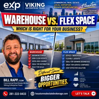 🏭 Warehouse vs. Flex Space: Which Commercial Property Is Right for Your Business? 🔑