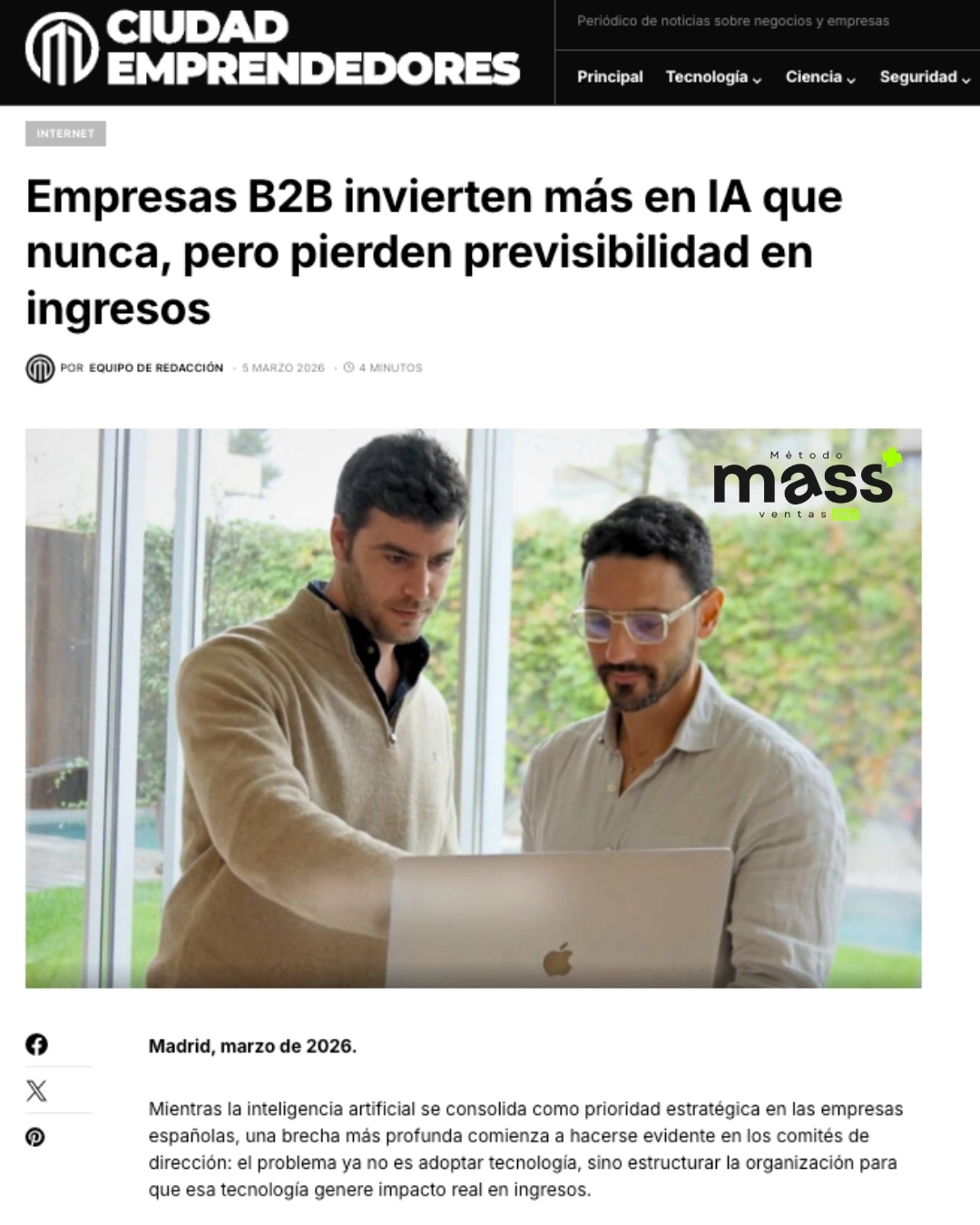 La falta de sistemas está frenando el crecimiento del B2B español en 2026