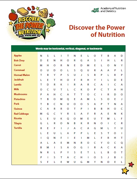 FUN: National Nutrition Month