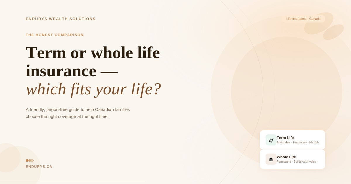 Term vs. Whole Life Insurance in Canada: How to Choose the Right Foundation