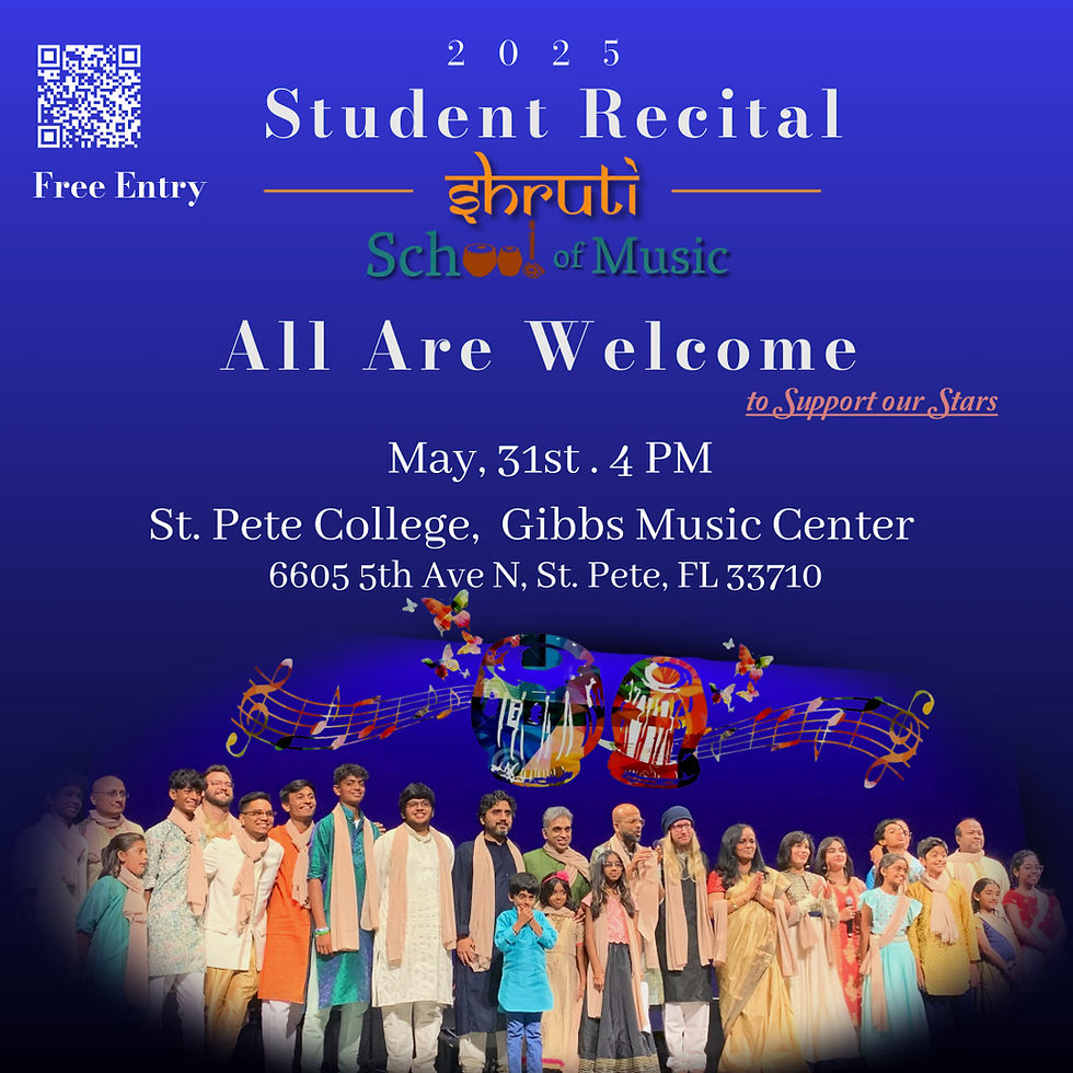 Shruti School of Music Student Recital