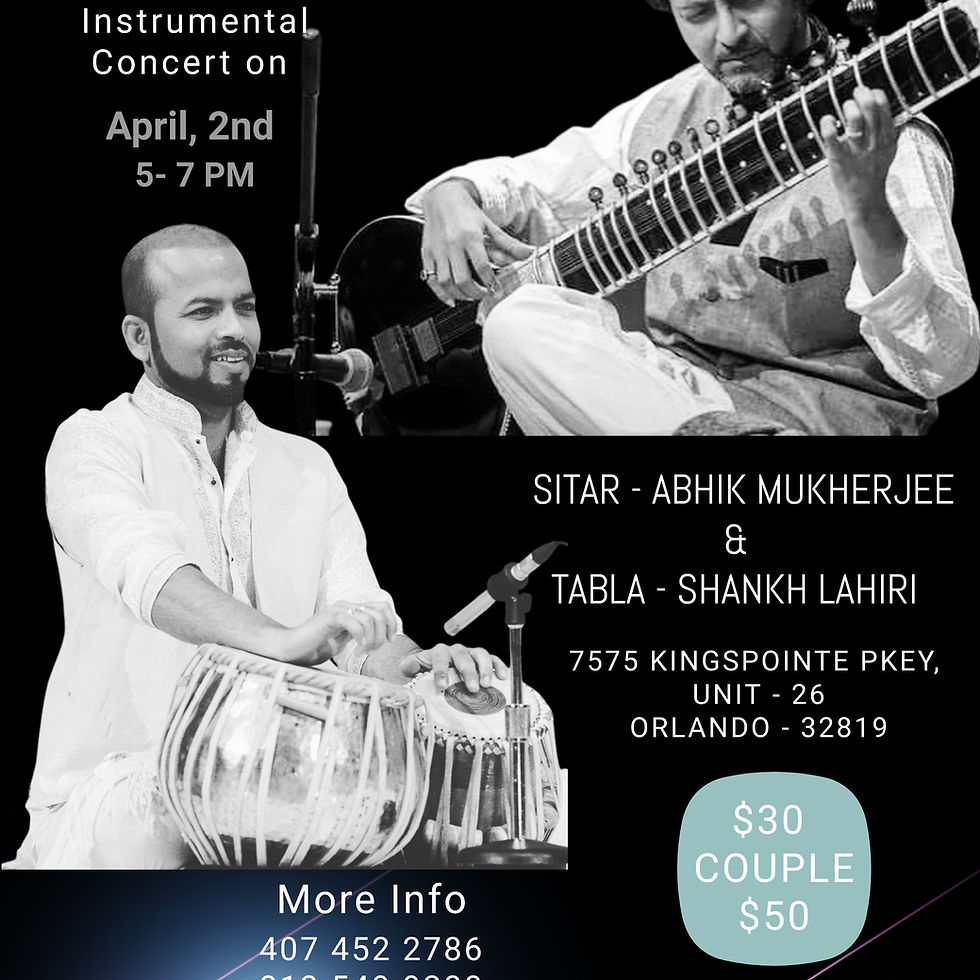 Sitar & Tabla Instrumental Concert