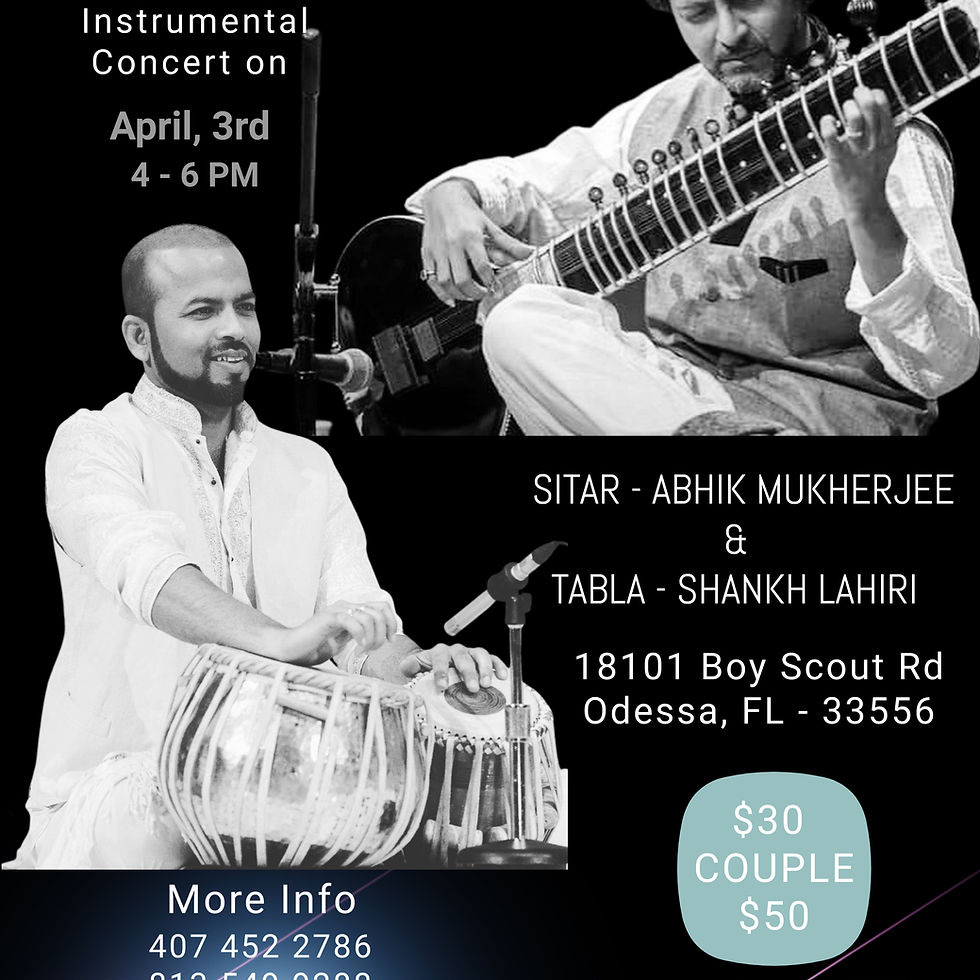 Sitar & Tabla Instrumental Concert