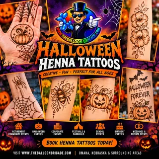 Halloween Henna Tattoos at Rising View Blocktoberfest