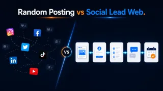 Random Posting vs Social Lead Web | iHustle Media Group