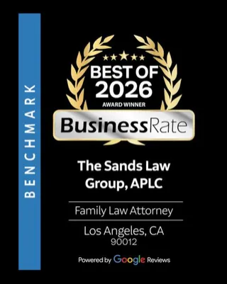 Insignia: Best of 2026, BusinessRate, The Sands Law Group, APLC, abogado de derecho familiar en Los Angeles