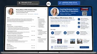 Your LinkedIn Profile Isn't a Resume. It's a Conversion Tool.