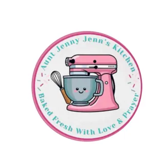 Aunt Jenny Jenn's Kitchen custom cookies bakery website client logo