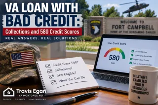 VA Loan With Bad Credit: Collections and 580 Credit Scores