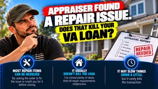 The VA Appraiser Found a Repair Issue and Here Is Why That Rarely Kills the Transaction