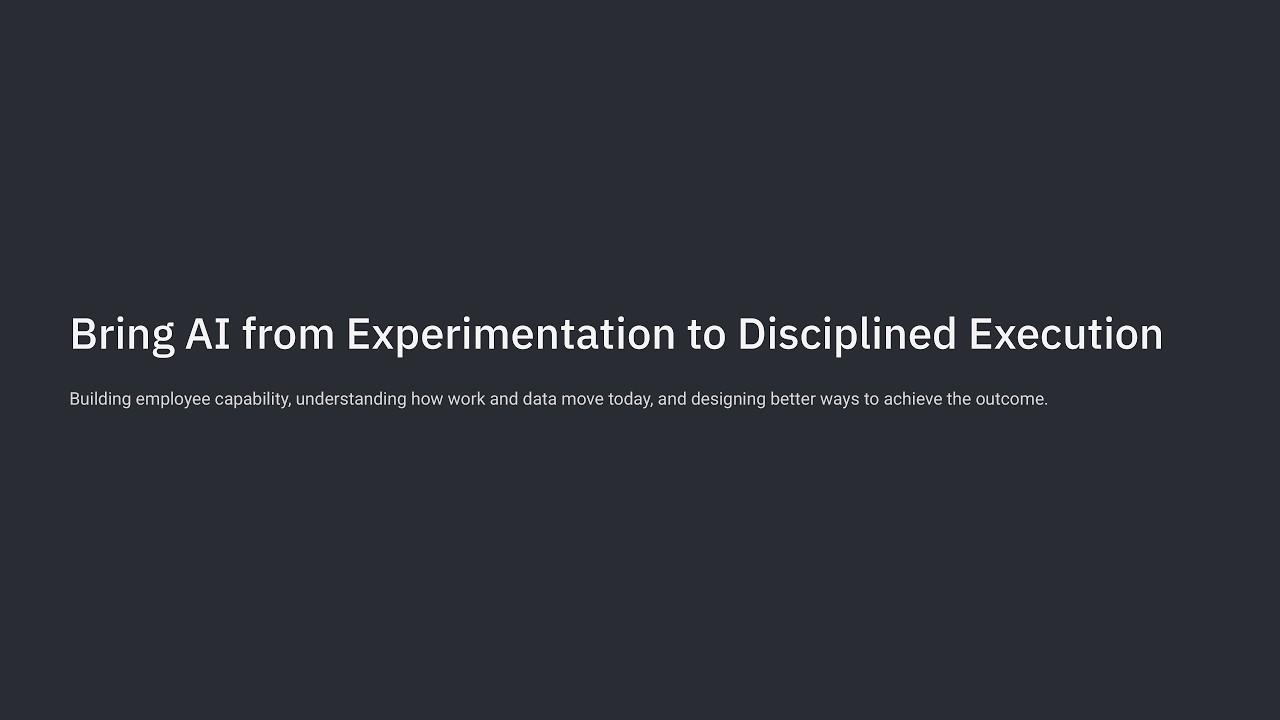 How to Move AI From Experiments to Measurable Results