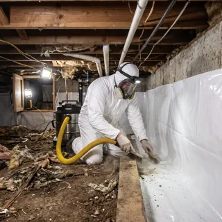 Crawl Space Clean-up Improves Air Quality & Safety