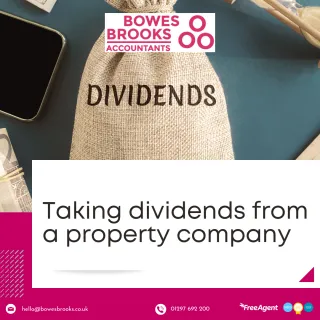 Taking dividends from a property company